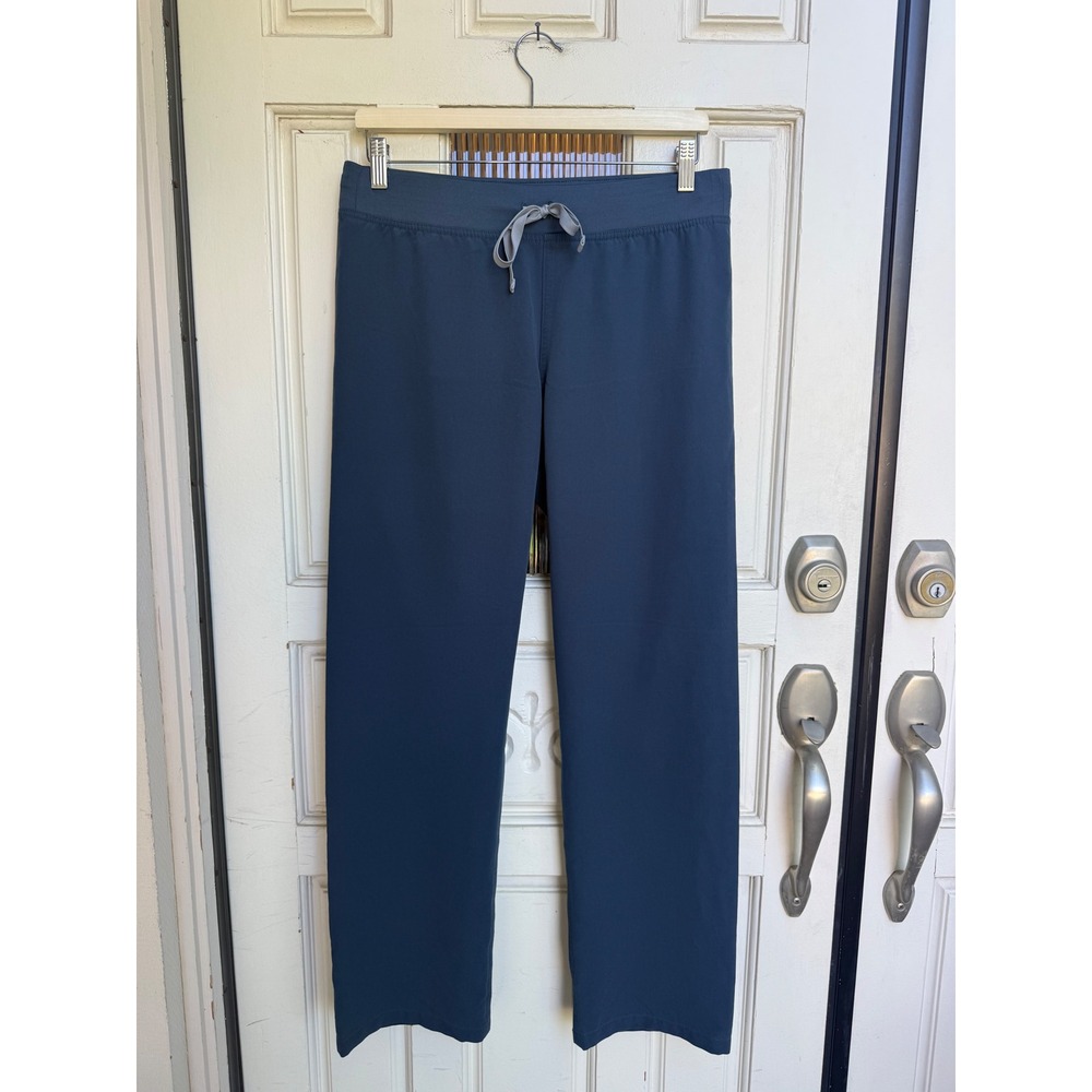 Figs Dark Harbor Gray Blue Straight Leg Scrub Pants Women Size Small T21003